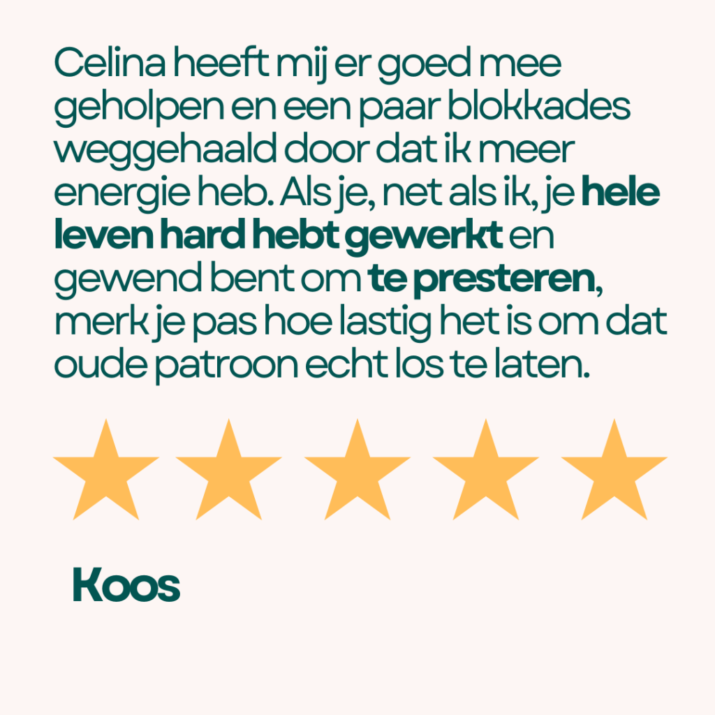 presteren en hard werken loslaten oud-beijerland